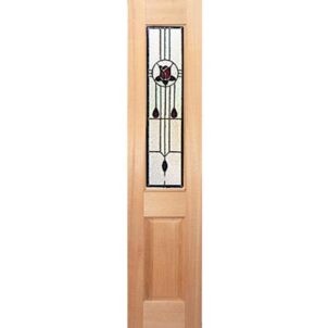 Colonial4PanelGlassTop-2arc-BK-sidelight