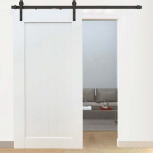 White Plank Barn Door