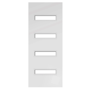 Composite Horizontal 4 Lite Smooth