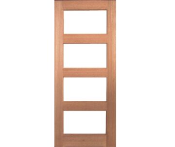 Horizontal 4 Panel Glass