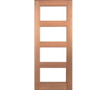 Horizontal 4 Panel Glass