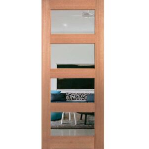 Horizontal 4 Panel Glass
