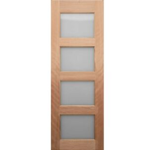 Horizontal 4 Panel Glass