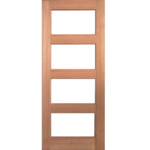 Horizontal 4 Panel Glass