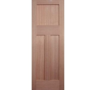 3 Panel (bungalow) Shaker Door Timber Finish