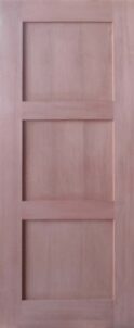 Horizontal 3 Panel Shaker Door Timber Finish