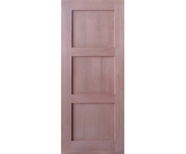 Horizontal 3 Panel Shaker Door Timber Finish