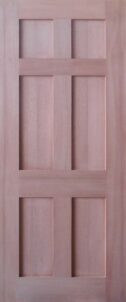 6 Panel Shaker Door Timber Finish