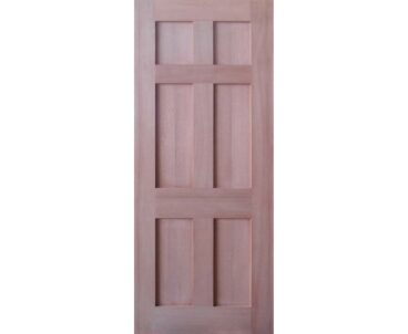 6 Panel Shaker Door Timber Finish