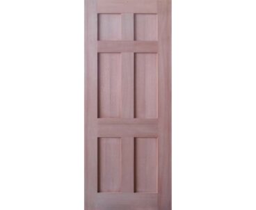 6 Panel Shaker Door Timber Finish